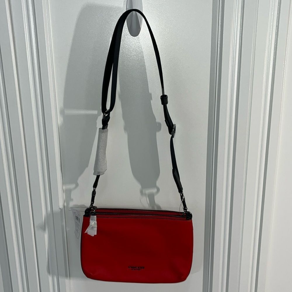 Everett Crossbody In Blocked Signature Canvas NWT